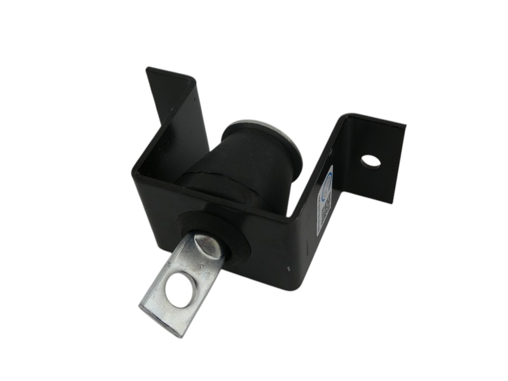 An Acoustic Ceiling Hanger on a white background, taken from above.